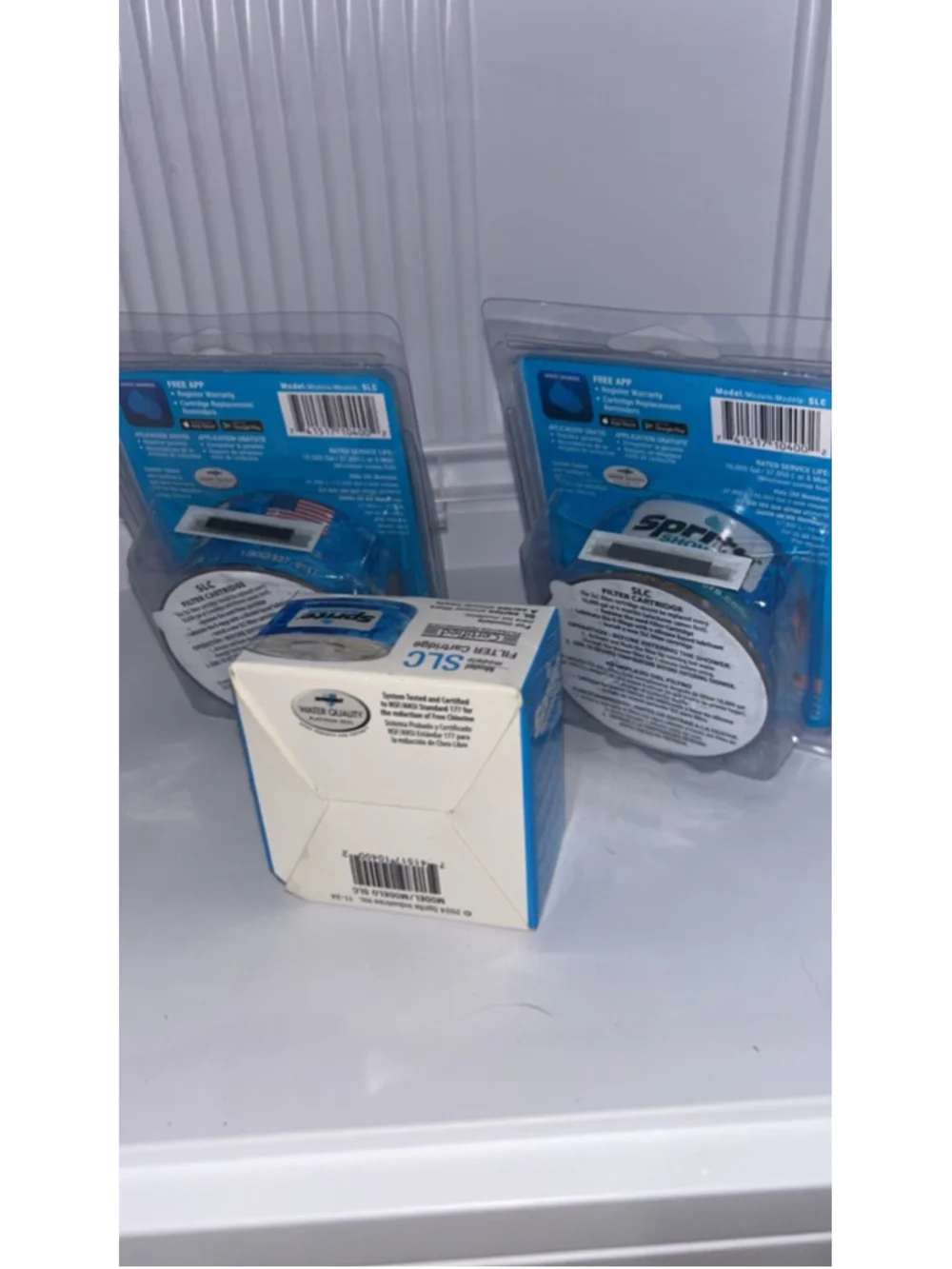 Unisex Sprite Showers Bath Accessories One Size Blue White Shower Filter Cartrid